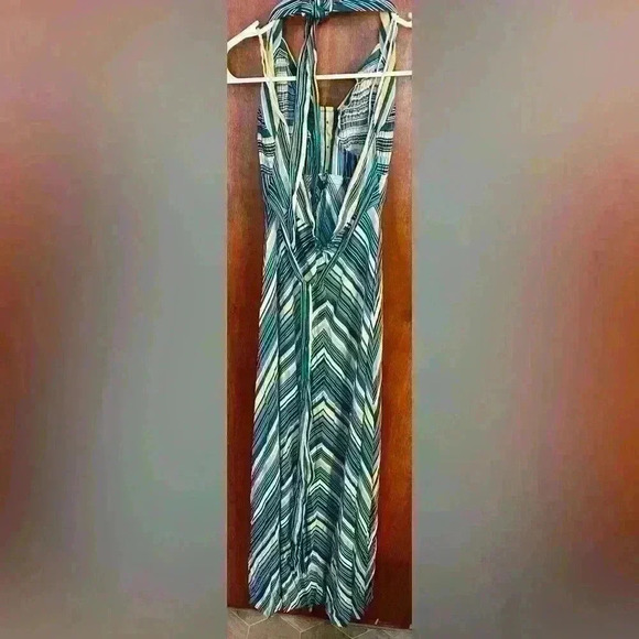 VINTAGE Jody T California Halter Maxi Dress size 9 - Picture 3 of 7